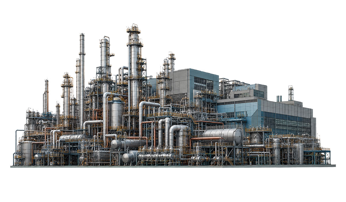 Industrieanlage mit Einsatzstellen unserer Sicherheitsschalter